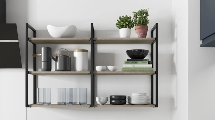 Open shelving