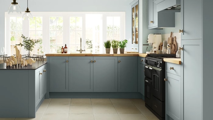Chester Cloudy Blue Kitchen
