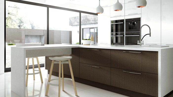 Esker Ice Kitchen with integrated appliances