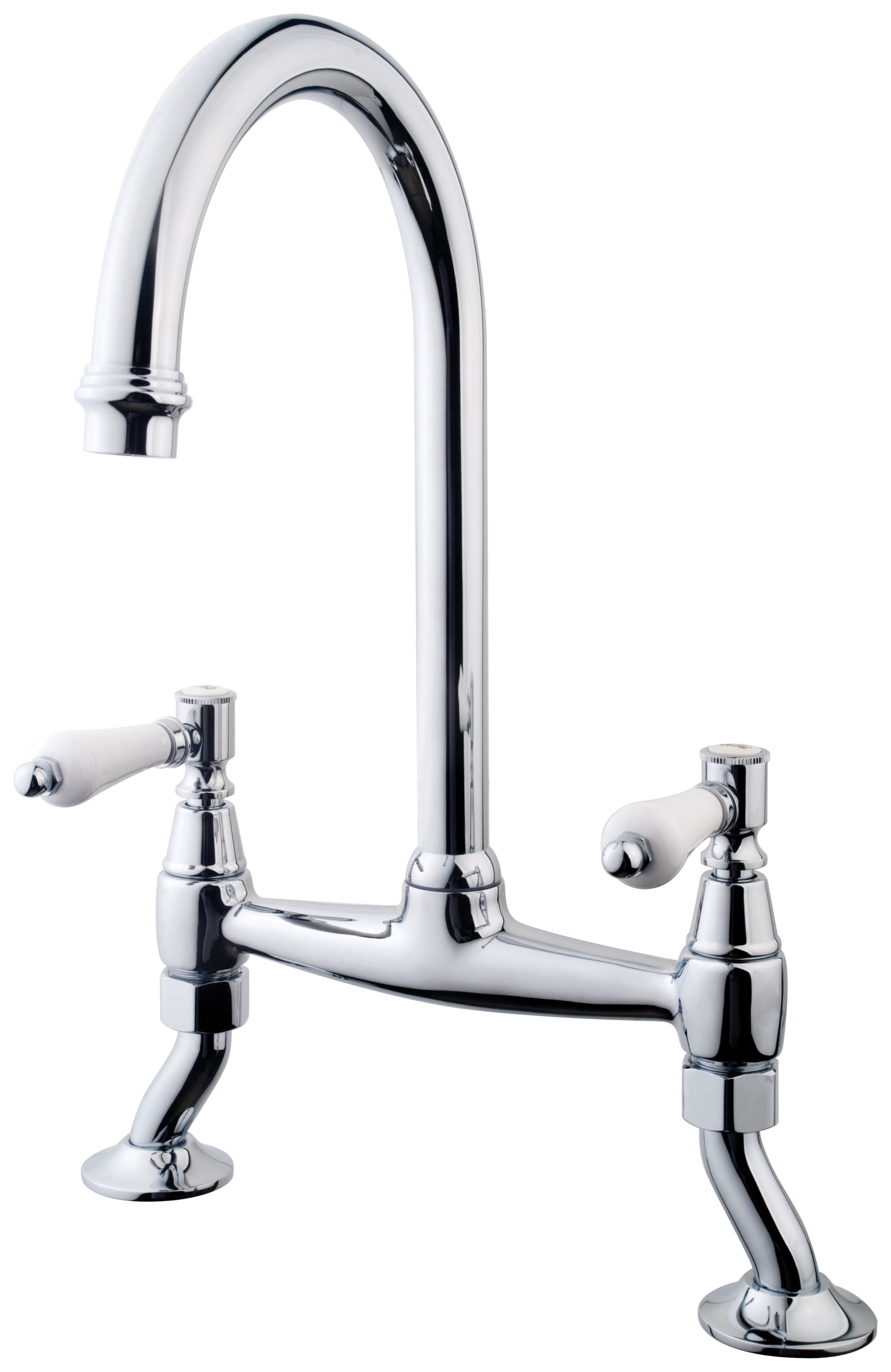 Wickes Zores Kitchen Sink Bridge Mixer Tap -