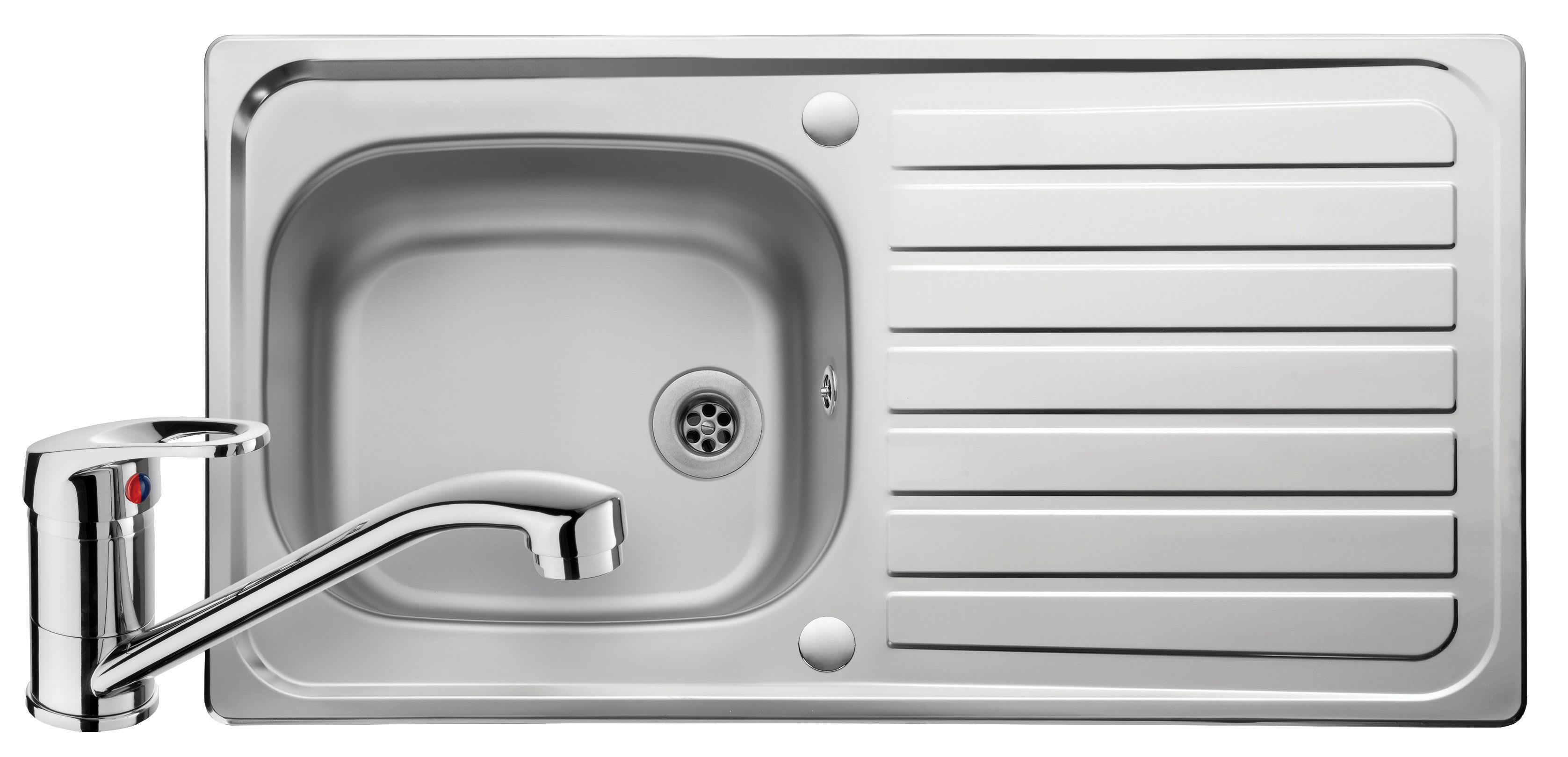 Leisure Linear 1 Bowl Reversible Kitchen Sink &