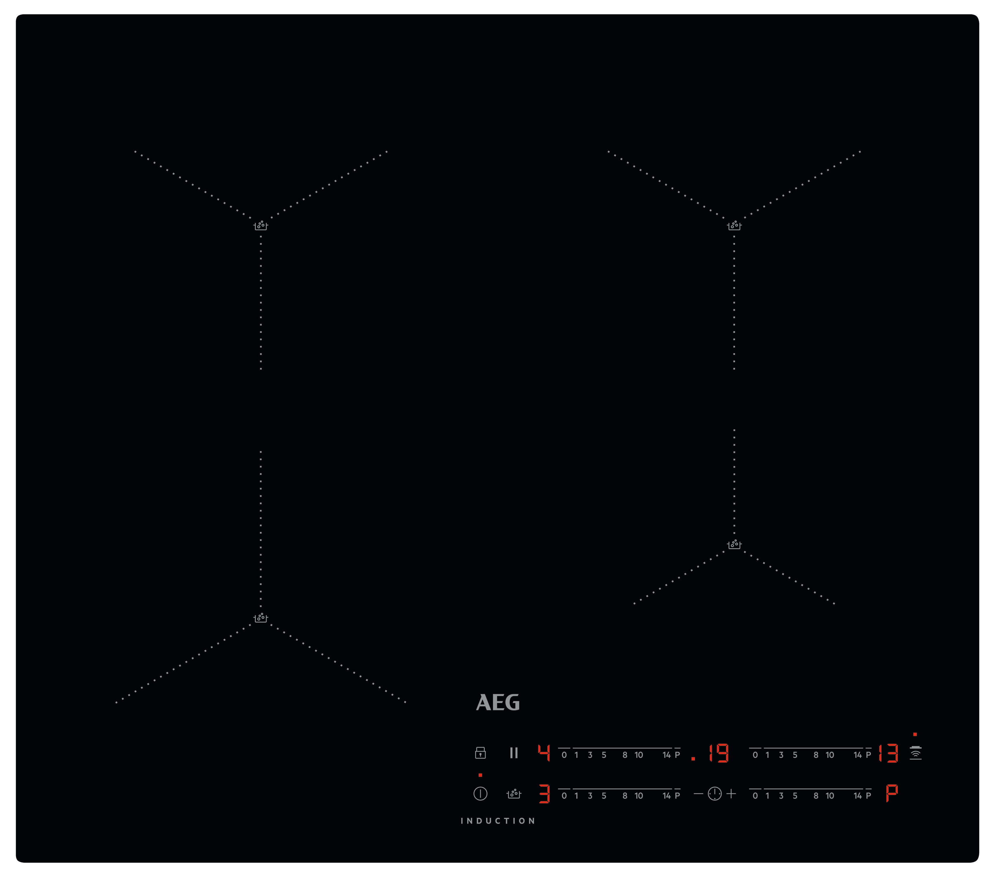 AEG IAX64411CB 60cm Induction Hob - Black
