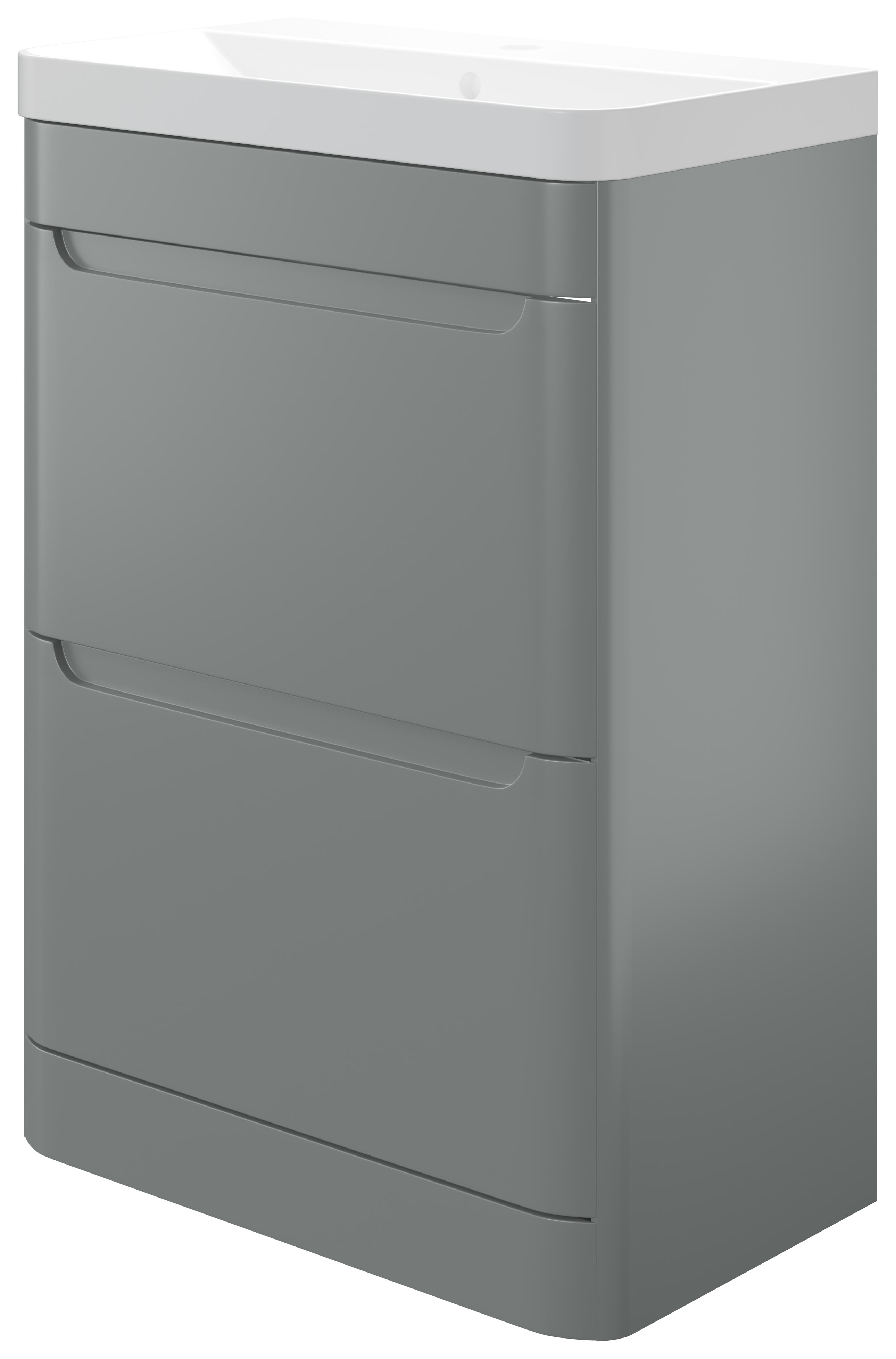 Wickes Malmo Dust Grey Freestanding J Pull Compact
