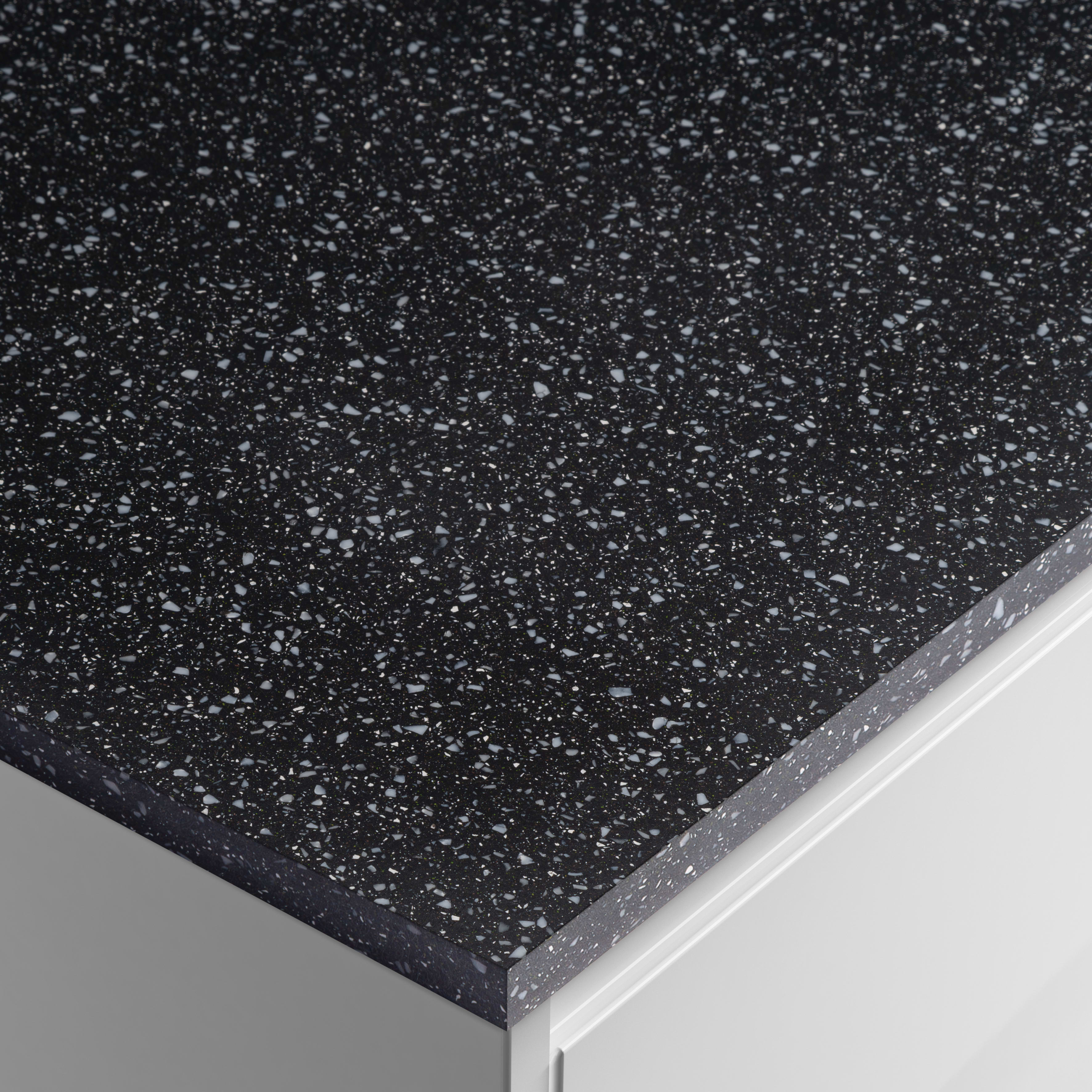 Metis Black Worktop - 3050 x 620 x