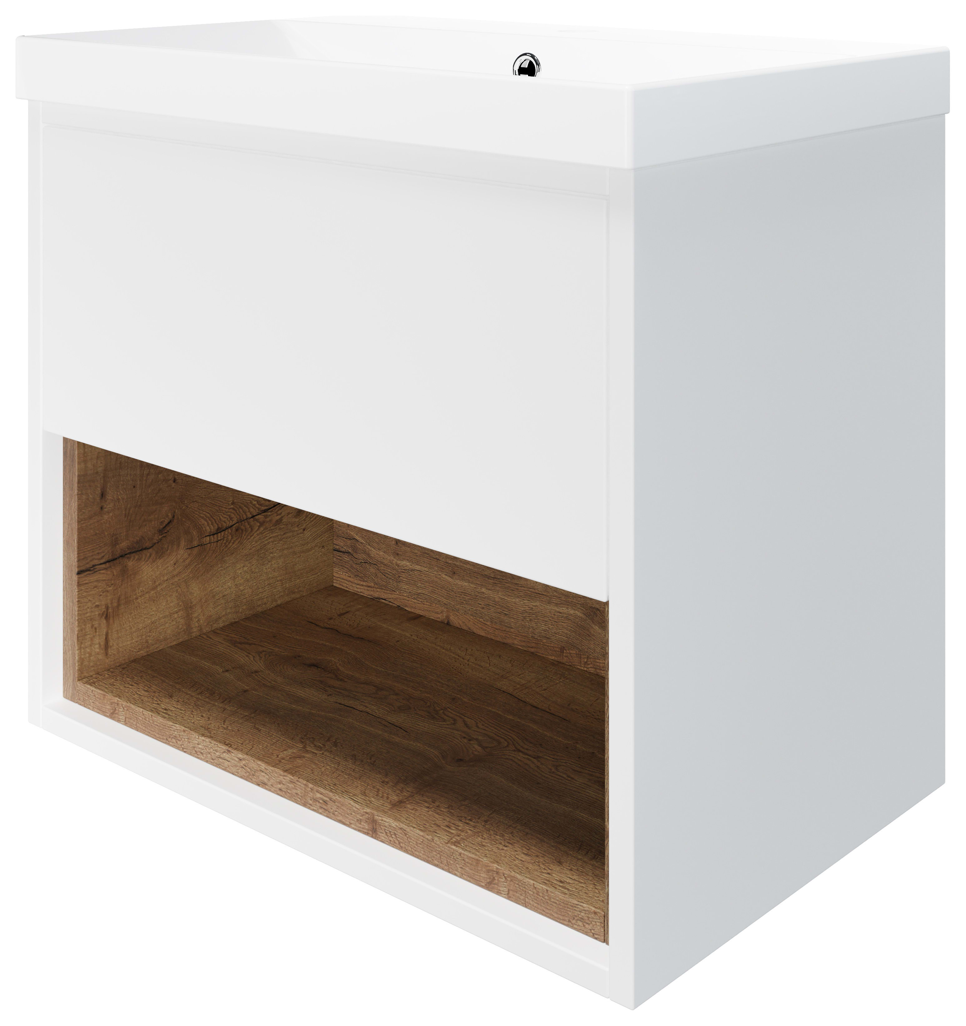 Wickes Nexus Matt White & Natural Halifax Oak