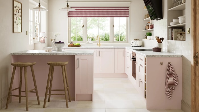 Ohio Dusky Pink Kitchen