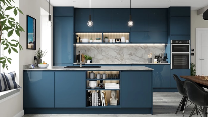 Sofia Marine Blue Kitchen